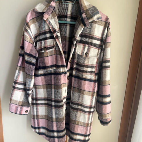 Jacket plaid shirts like new, multicolor, Made in Italy
