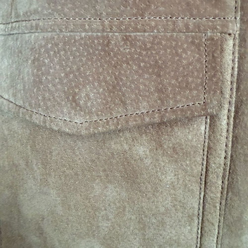 Leather suede jacket Mango used, brown, size L