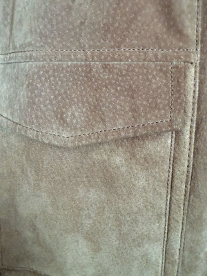 Leather suede jacket Mango used, brown, size L