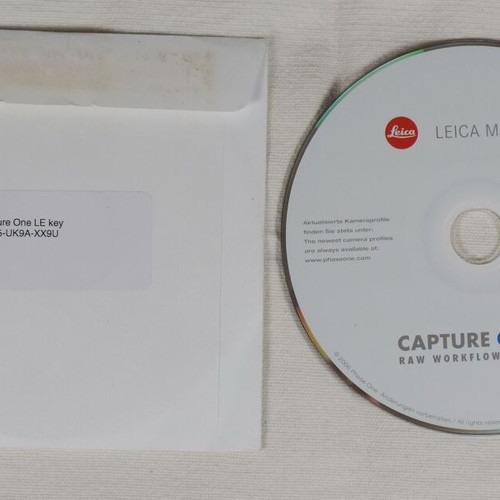 Leica M8 Capture One LE RAW workflow software