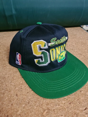 NBA Seattle Sonics cap new jockey with adjustable snapback