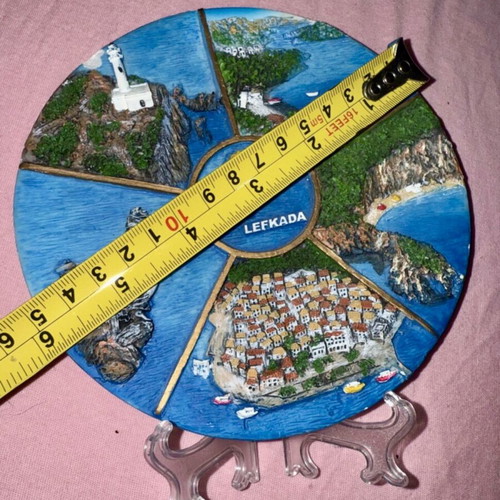 Decorative platter new, Lefkada design