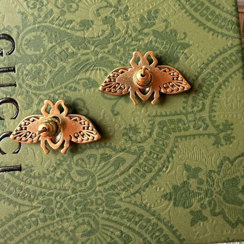 Gucci Bee earrings new with crystals and faux pearls