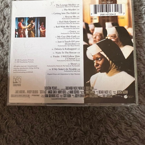Sister Act soundtrack CD used, excellent condition