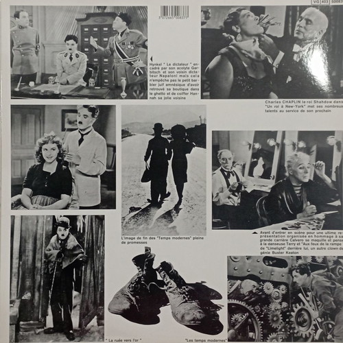 Charlie Chaplin vinyl record used with music from the films