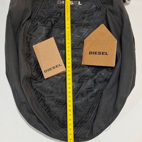 Diesel women's large shopper bag used, black, vintage 1990s