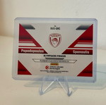 Vasilis Spanoulis Lazaros Papadopoulos 2024-25 Donruss Euroleague Dual Auto card mint /25