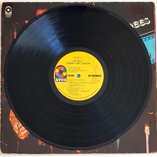 Bee Gees To Whom It May Concern vinyl used, 1972 American edition
