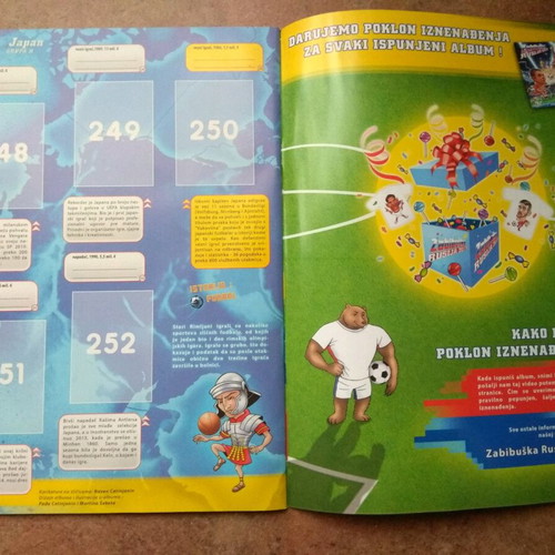 Zabibuska Rusija 2018 sticker album and sticker set new