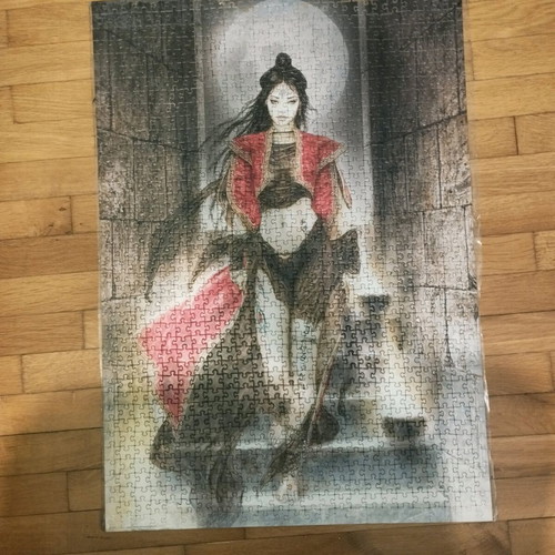 Puzzle 500 pieces used, laminated for framing