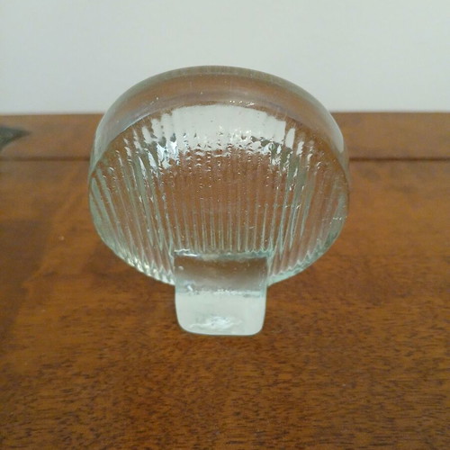 Vintage glass oval frame used, height 8.5 cm