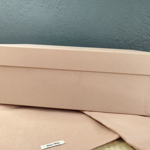 Miu Miu 2x Dustbag and Empty Shoe Box used, protection storage cases
