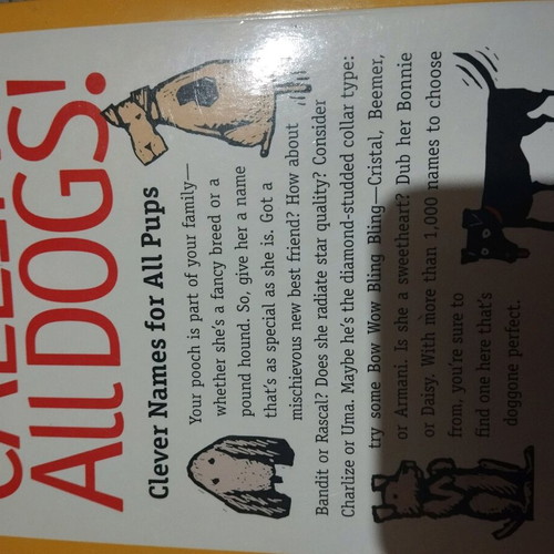 Calling All Dogs book like new in English for dog names