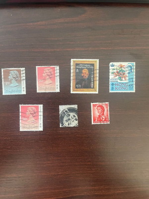 Γραμματόσημα Hong Kong μεταχειρισμένα, πακέτο 7 τεμαχίων