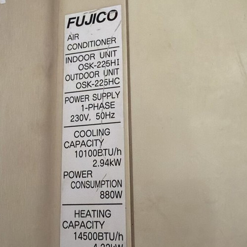 Fujico air conditioner used