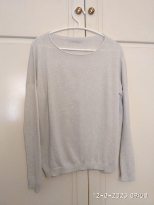 Women's blouse used, silver thread, size M
