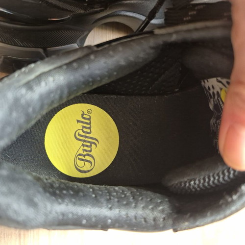 Buffalo Vegan platform sneakers size 38 used, black