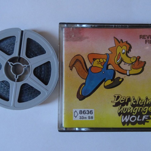 The Little Hungry Wolf Super 8mm film used, black and white, silent