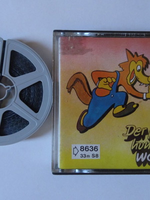 The Little Hungry Wolf Super 8mm film used, black and white, silent