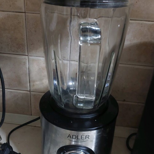 Adler blender with glass jug 1.5lt 1700W inox like new
