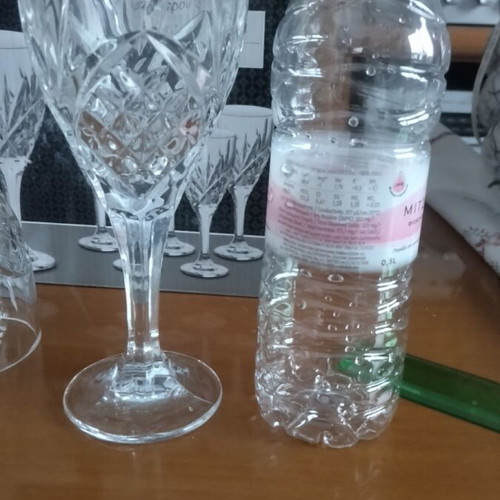 Set of water or wine glasses new, in box