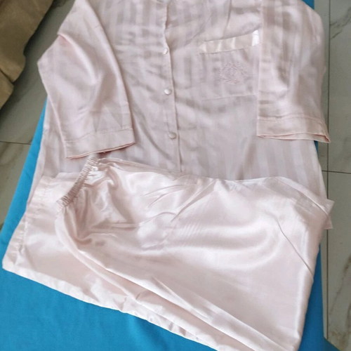 Daisy Street satin striped pastel pink pajama set 3XL like new