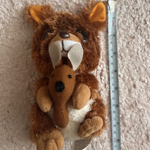 Plush kangaroo toy like new, very soft