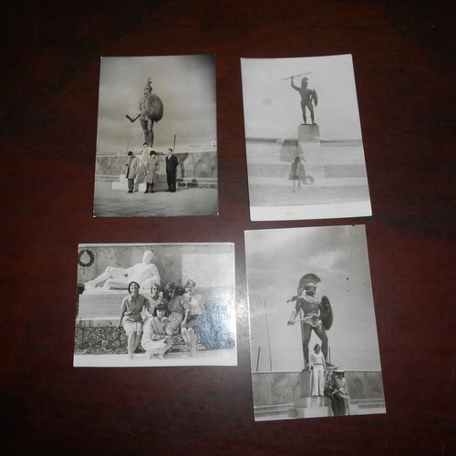Leonidas - Thermopylae 3 cards and 10 statue photos used