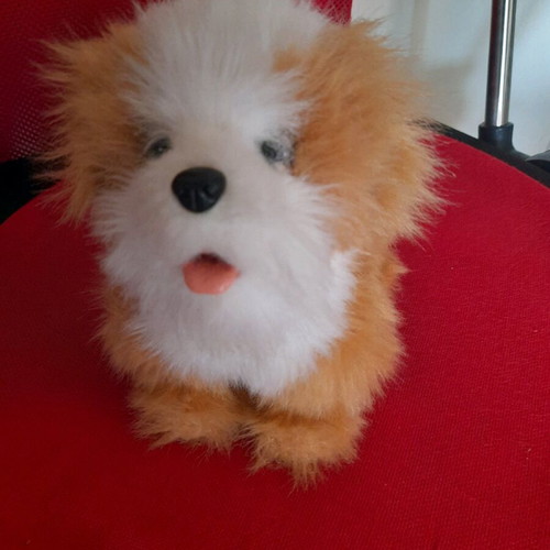 Vintage plush puppy toy, like new, non-functional