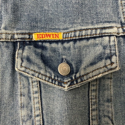 Edwin vintage denim jacket like new, blue, women's