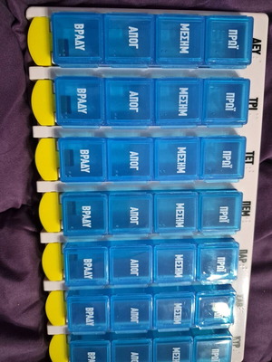 Pill case new with removable compartments