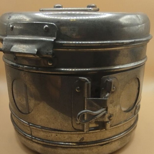 Vintage surgical instrument sterilizer used, metal