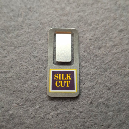 Vintage Silk Cut Money Clip used, silver
