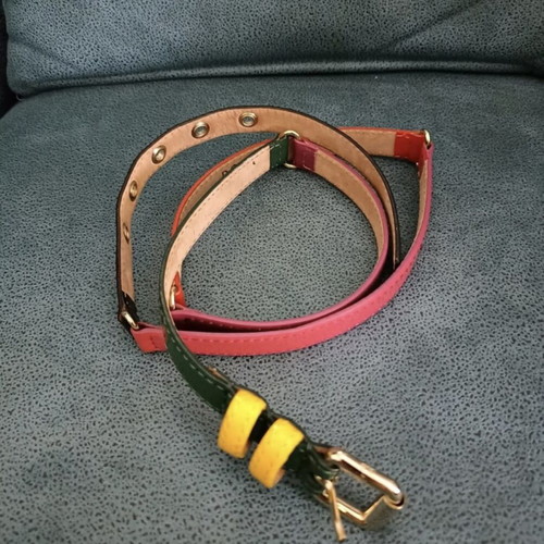 DOLCE & CABBANA - leather multicolored belt - 90cm