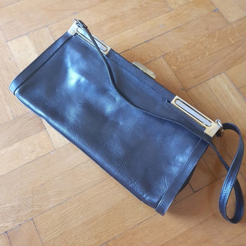 Shoulder bag brown 100% leather Greek made like new
