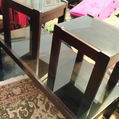 Stools used, set of 2, 40x40x40 cm