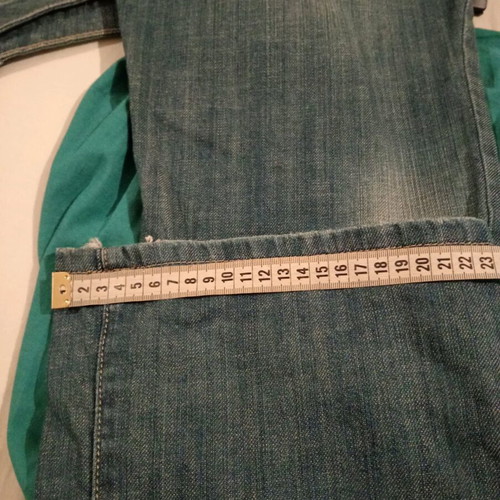Motivi flared jeans used with embroidery and sequins, size UK 12