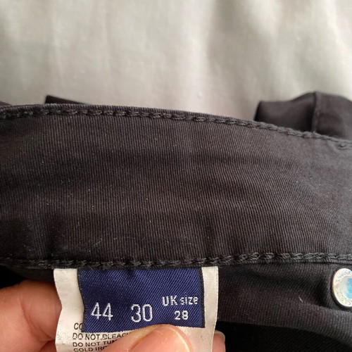 Trussardi Jeans cotton pants black like new size 30
