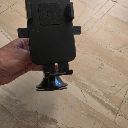 Car phone holder used with suction cup