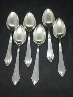 Vintage WMF Facer model spoons used with box
