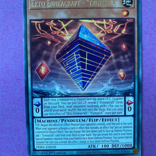 Yu-Gi-Oh! Card Ekto Enneacraft "Tromaria" 1st Edition Near Mint