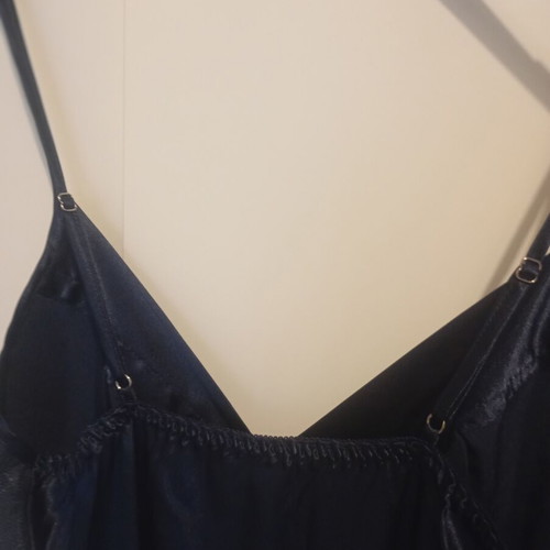 Abysse satin lingerie set like new, dark blue