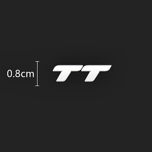Audi TT Metal Sticker New