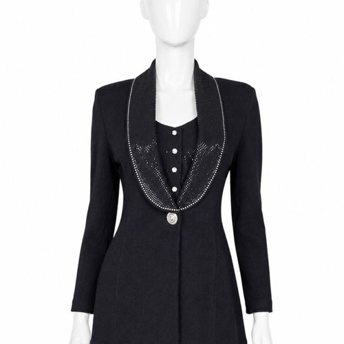 St. John Evening By Marie Gray Women's Jacket Like New, Size M, Black