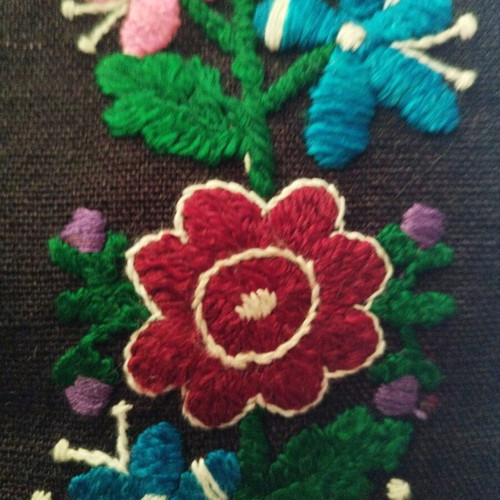 Embroidered apron used from Evros villages, folk art