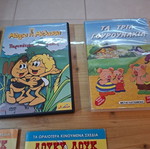 Collection of 10 children's animated DVDs with cases, dubbed