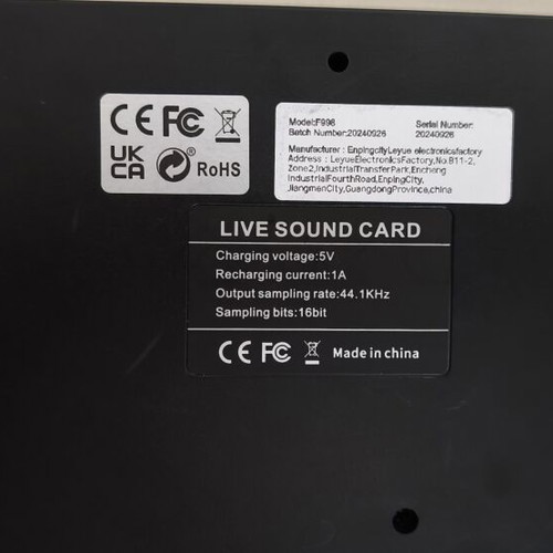 F998 Audio Interface like new with DSP and Bluetooth
