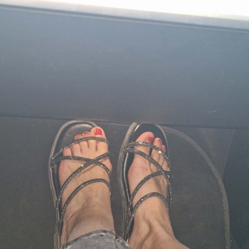 Sandals size 38, like new, black