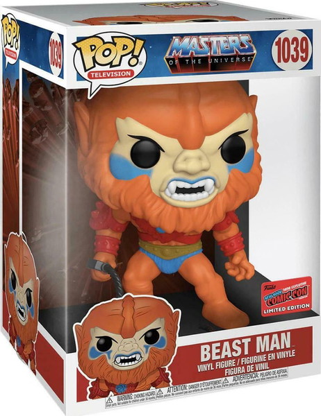 Funko Pop! Television: Masters of the Universe - Beast Man (NYCC 2020 Exclusive) 1039 Supersized 10" Limited Edition