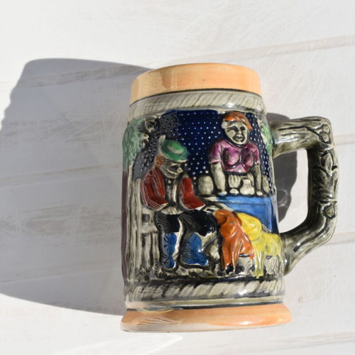 Rustic beer stein used with German motif